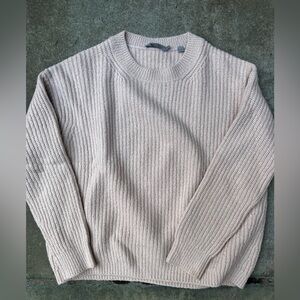 Vince Wool/ Cashmere Blend Cream Sweater